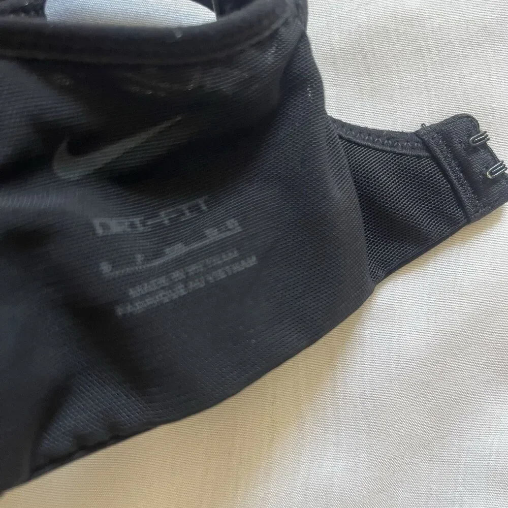 Nike Dri-FIT Alpha Sports Bra Womens S Black High Support Gym Yoga Activewear